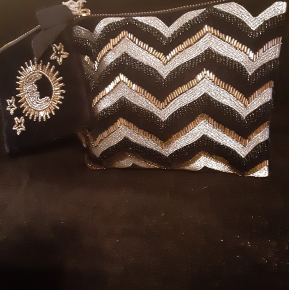 Ladies evening  clutch and attached change purse - Picture 3 of 4